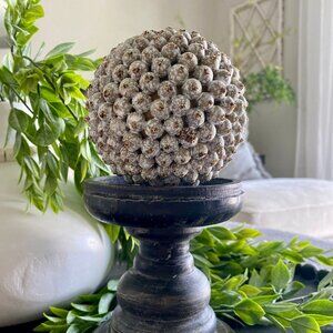 Set/4 4" Weathered Berry Orbs